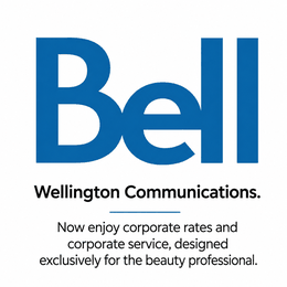 Bell logo. Wellington Communications. Now enjoy corporate rates and corporate service, designed exclusively for the beauty professional.